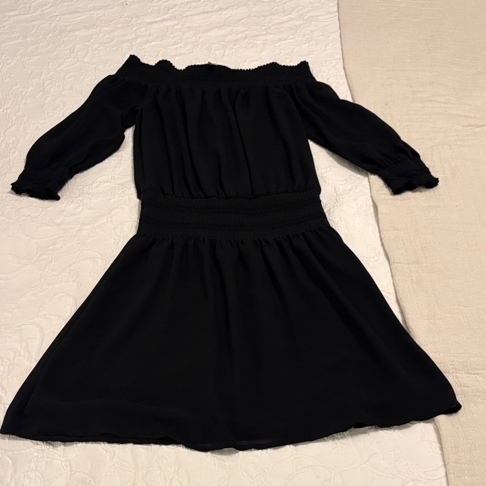 Elegant Black Off-Shoulder Dress